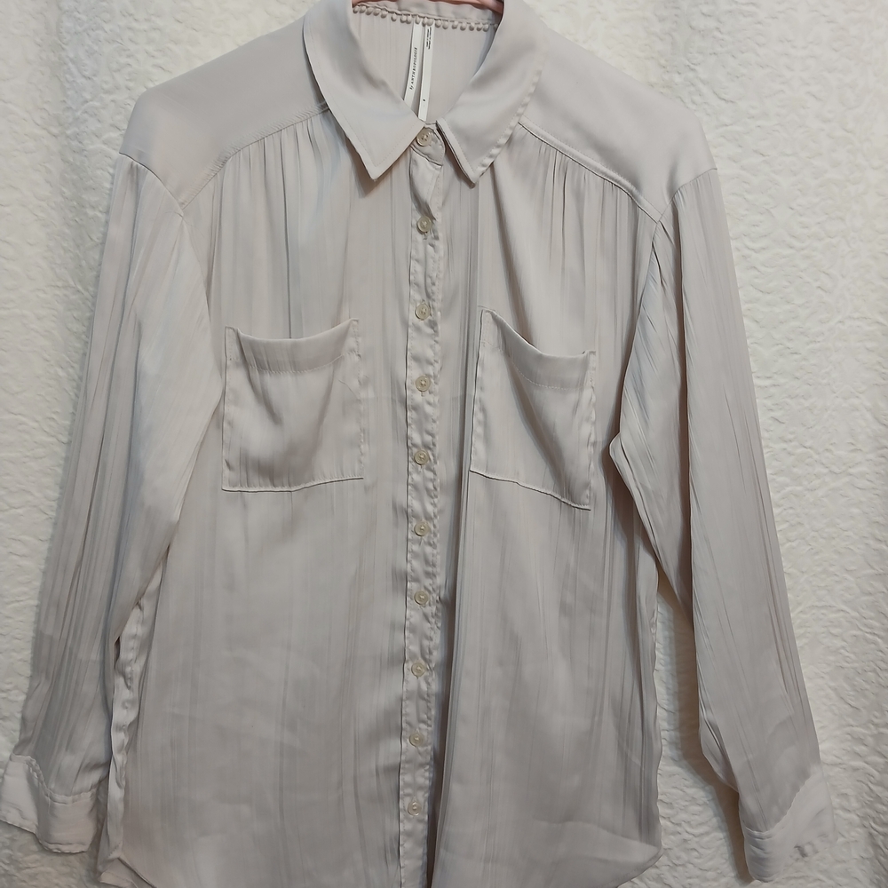 Elegant Cream Anthropologie Women's Blouse
